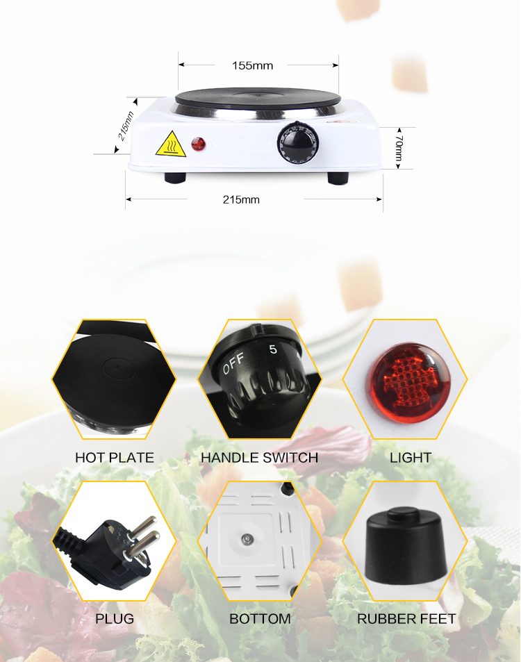 220V 1000W  EU Plug Electric I - Home Cooking Heater ulasan dan harga