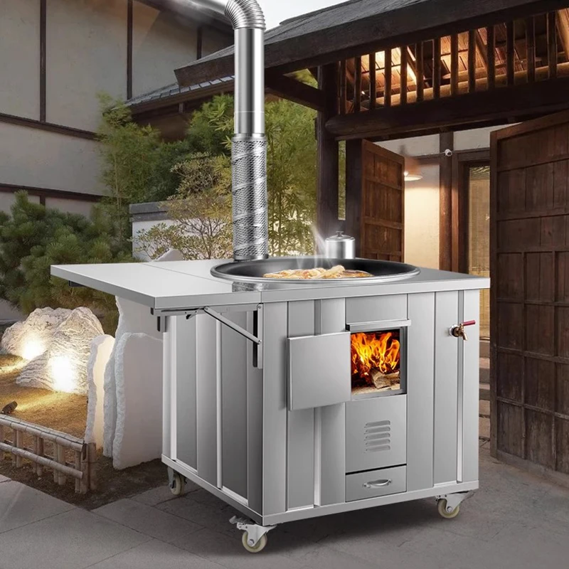 Stainless Steel Firewood Stove - Home Cooking Heater ulasan dan harga