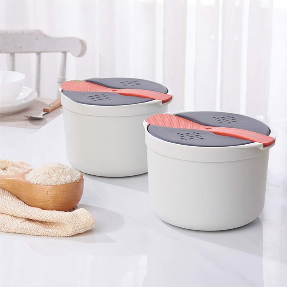 Thick 2L Microwave Rice Cooker - Steamer Bamboo Set ulasan dan harga