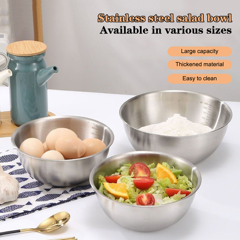 1PC Stainless Steel Bowl Set W - Home Cooking Cookbook ulasan dan harga
