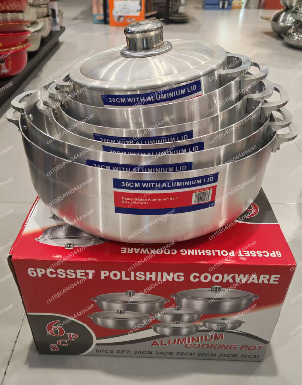 6Pcs Aluminum Pot Set Heavy Ga - Home Cooking Cookbook ulasan dan harga