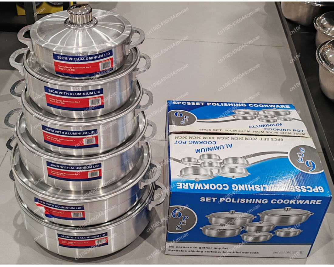 6Pcs Aluminum Pot Set Heavy Ga - Home Cooking Cookbook ulasan dan harga