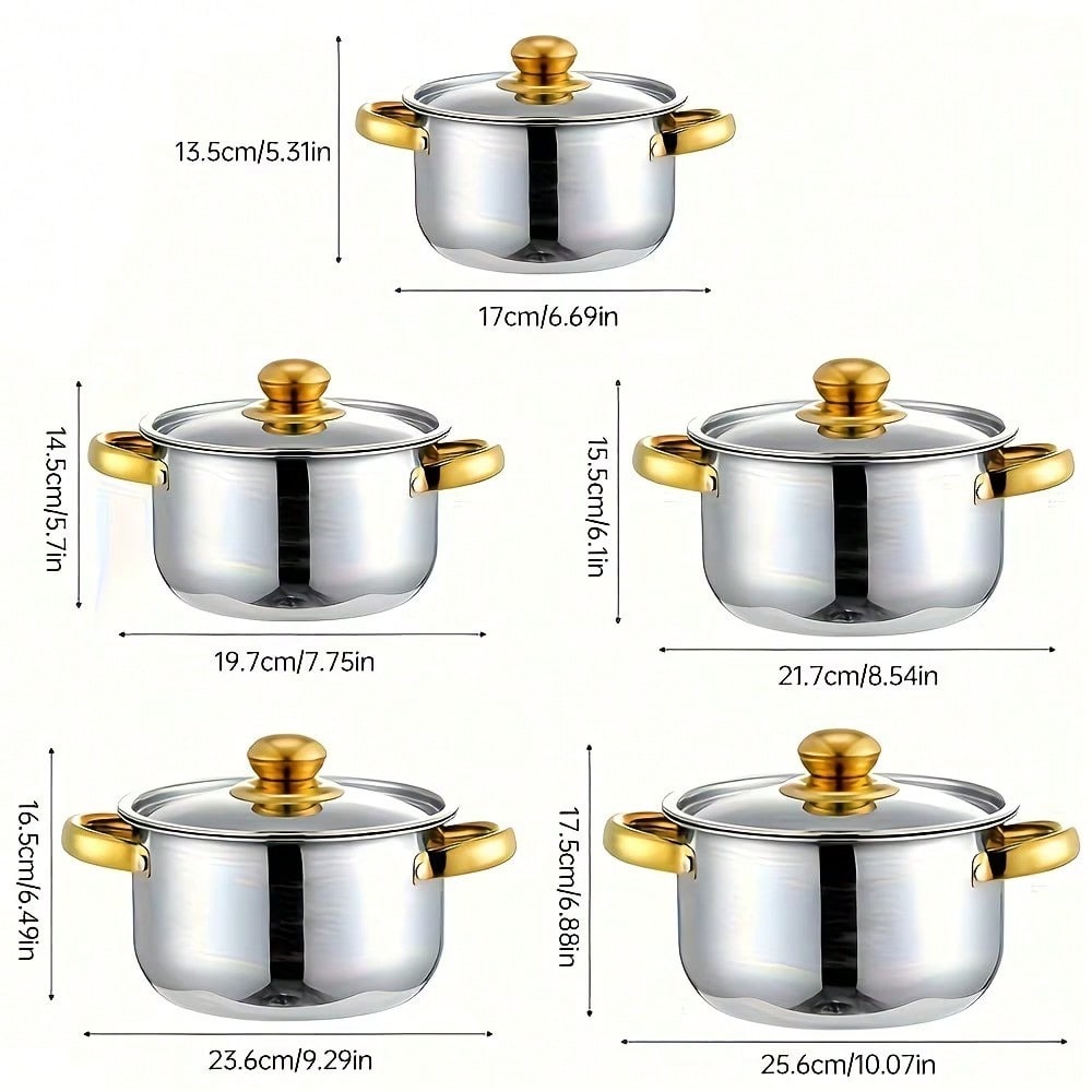 Stainless Steel Pot Set Modern - Home Cooking Cookbook ulasan dan harga