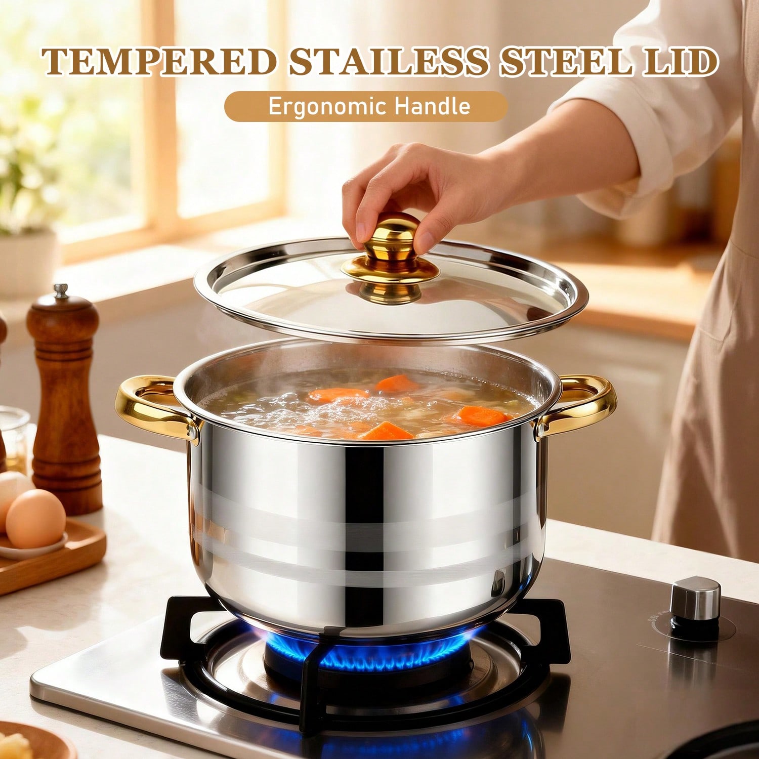 Stainless Steel Pot Set Modern - Home Cooking Cookbook ulasan dan harga