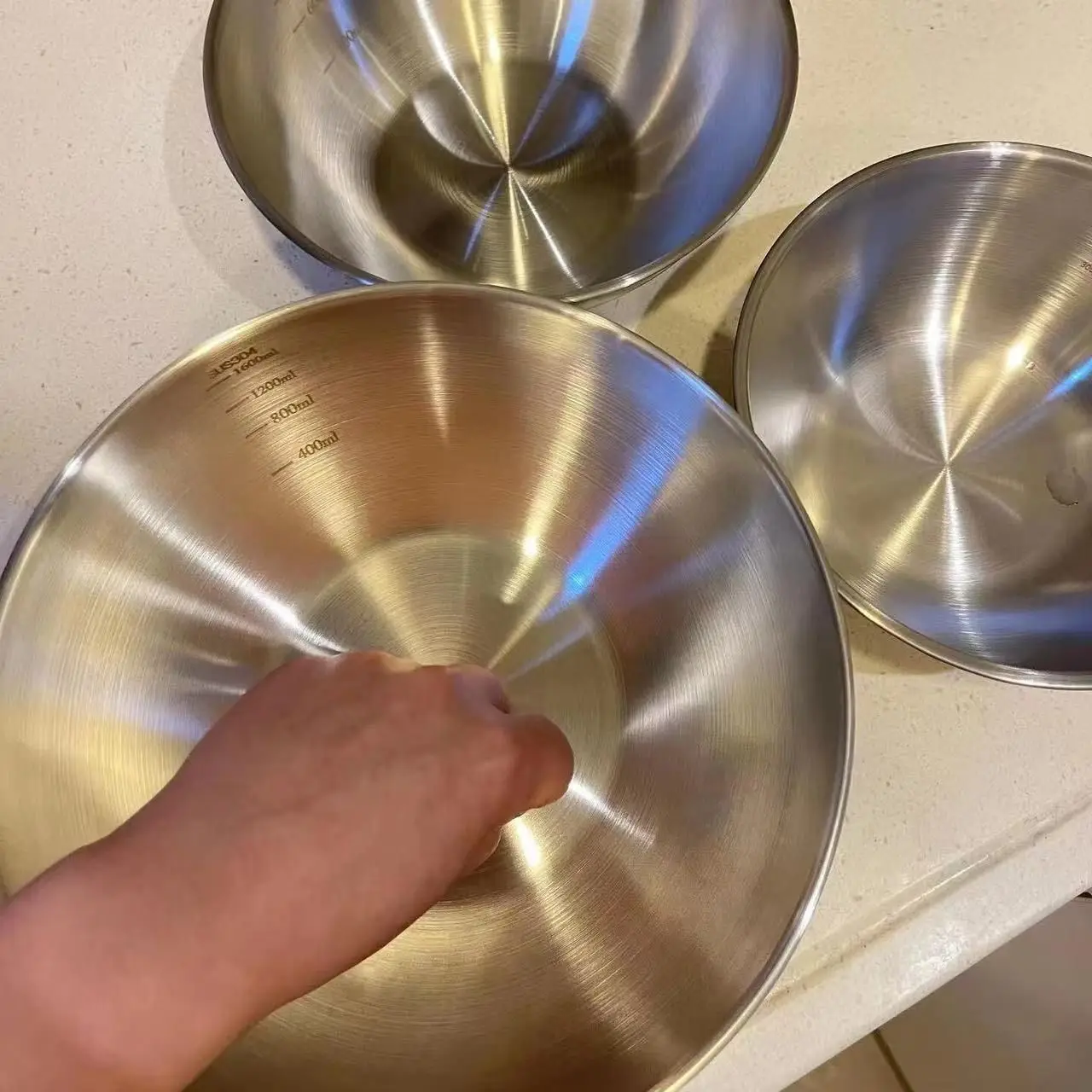 1-3 Stainless Steel Bowl Set w - Home Cooking Cookbook ulasan dan harga