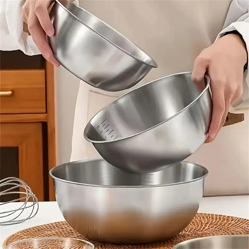 1-3 Stainless Steel Bowl Set w - Home Cooking Cookbook ulasan dan harga