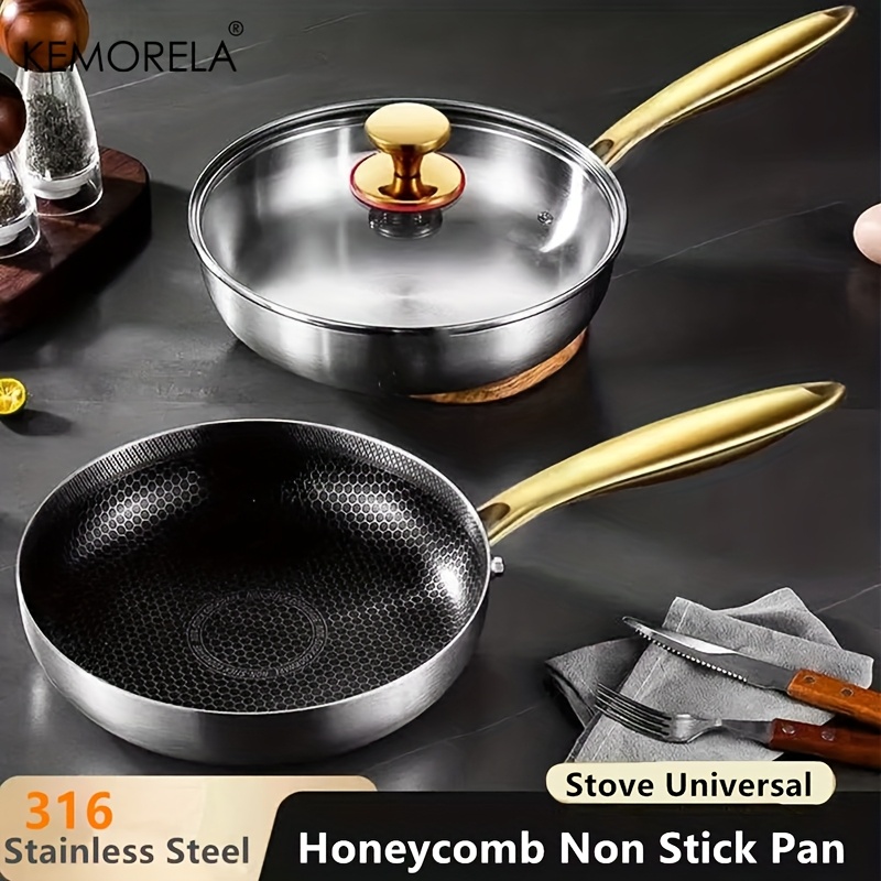 316 Stainless Steel Frying Pan - Home Cooking Cookbook ulasan dan harga