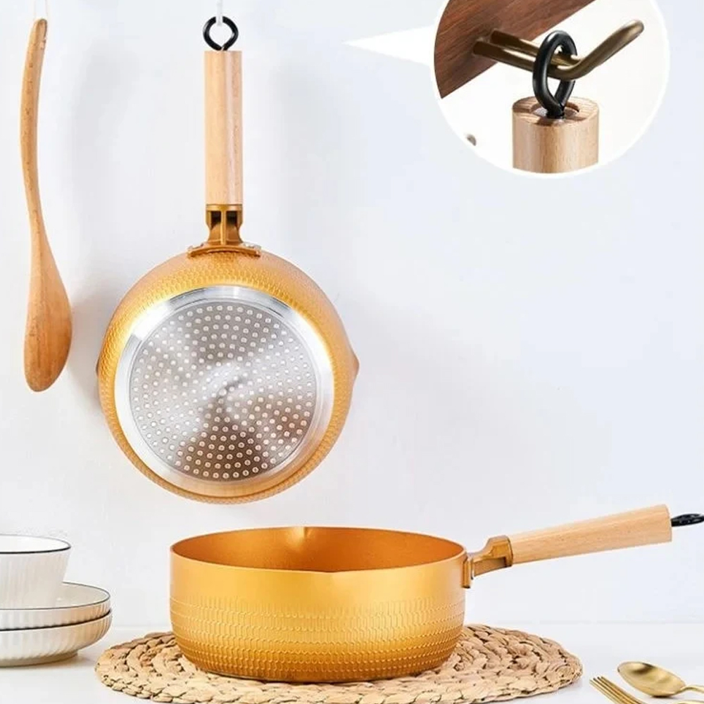 18/20/24cm Gold Soup pot Japan - Home Cooking Cookbook ulasan dan harga